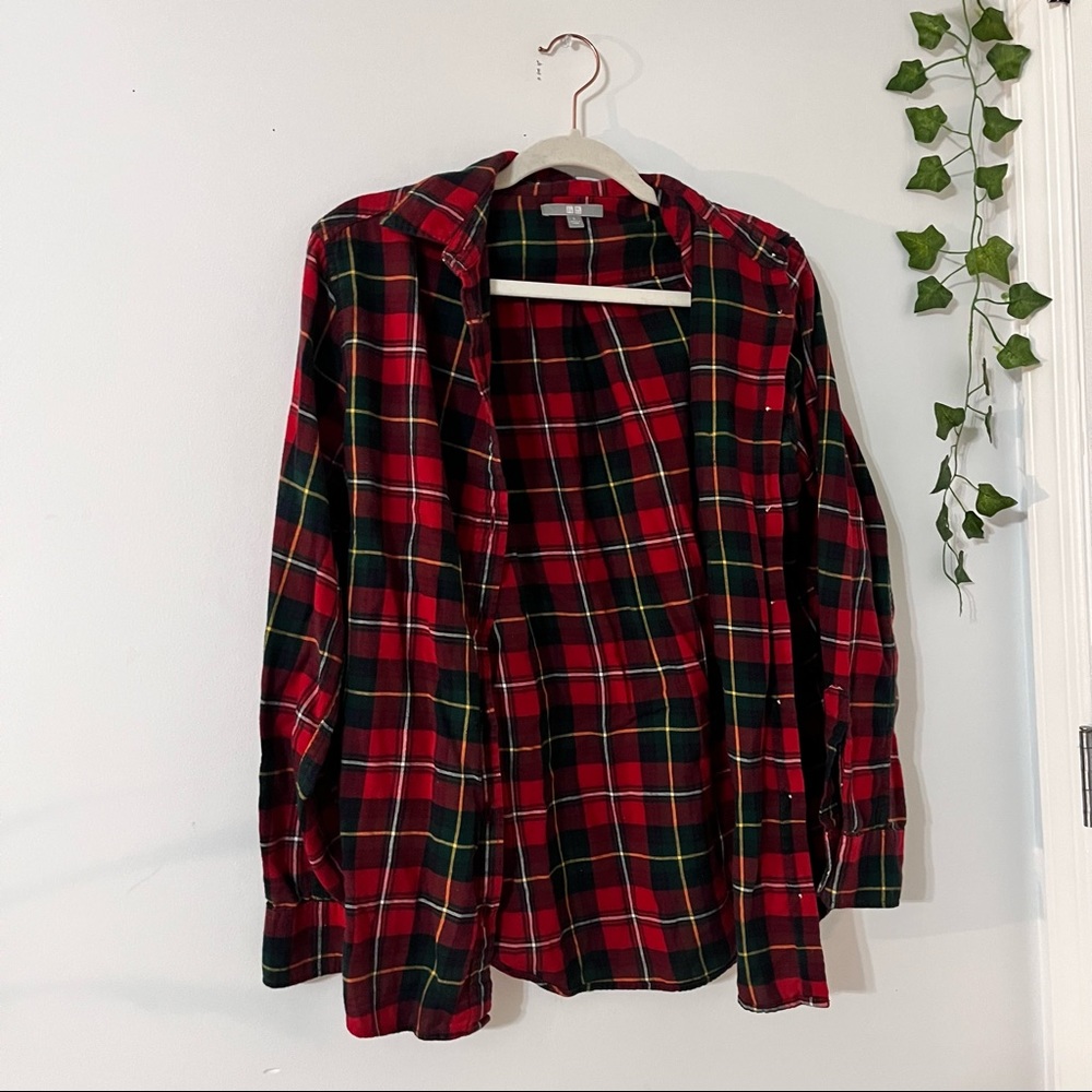 Red and Green Vintage Flannel